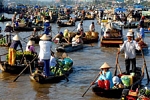 Phong Dien floating market in Can Tho